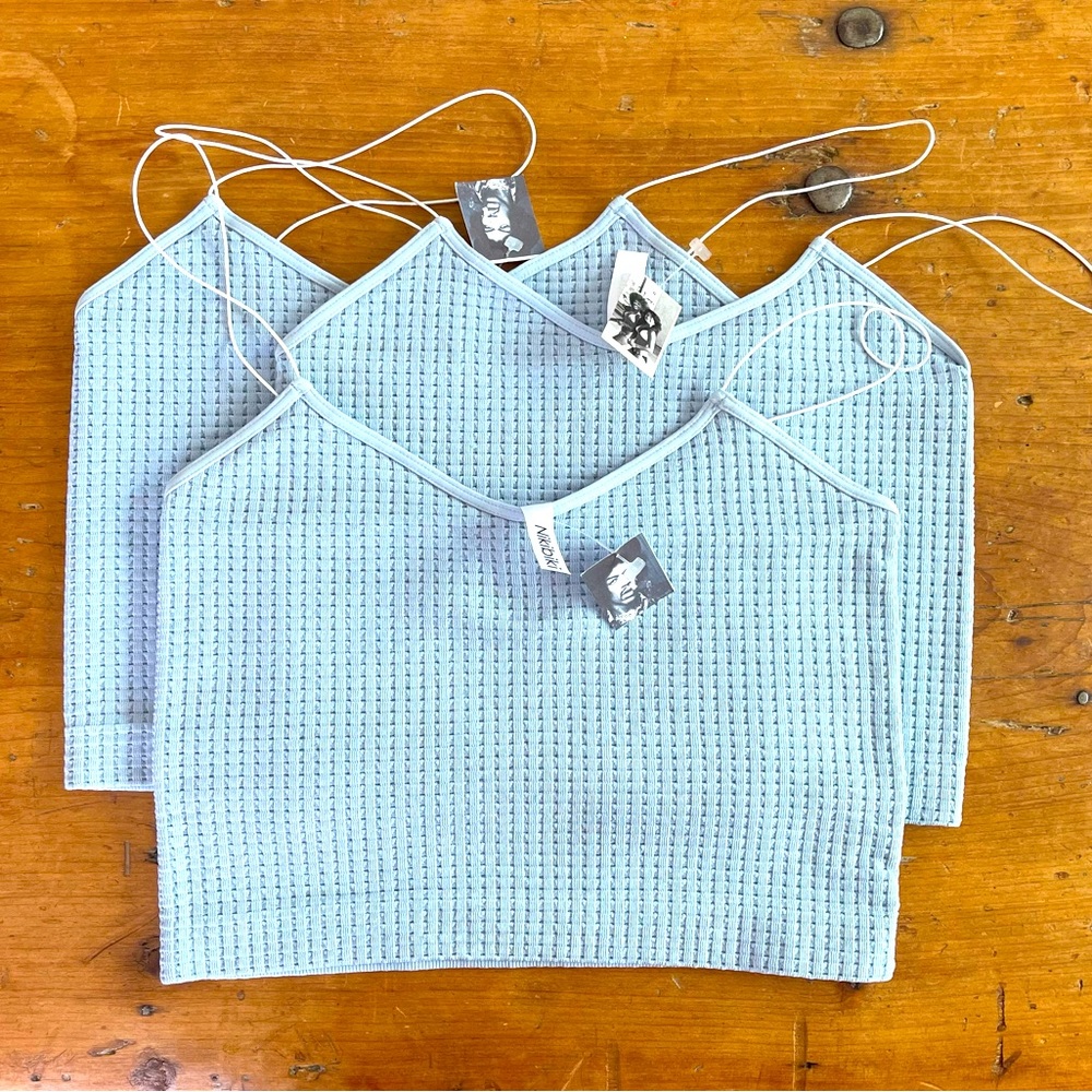 Niki Biki Waffle Crop Cami